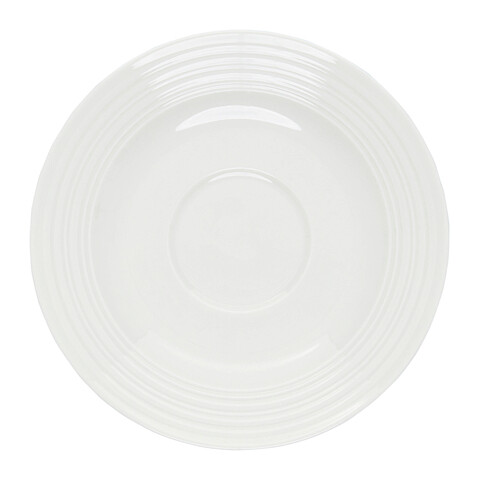 Farfurioara pentru ceasca Linea, Ambition, 15.5 cm, portelan, alb