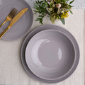 Serviciu de masa 18 piese Linea, Ambition, portelan, gri