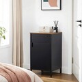 Comoda cu 1 usa Industrial, Songmics, 42.5 x 40 x 76 cm, PAL/otel, negru