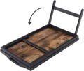 Masuta pentru mic dejun / laptop, Songmics, 50 x 30 x 26 cm, bambus/MDF, maro rustic