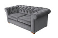 Canapea Oxford Chesterfield, 93x183x75 cm, 2 locuri, Antracit