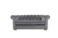 Canapea Oxford Chesterfield, 93x183x75 cm, 2 locuri, Antracit