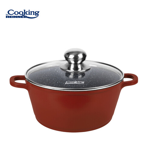 Cratita cu capac Cooking by Heinner, Calabria, 20x9 cm, 2.5 L, aluminiu, multicolor