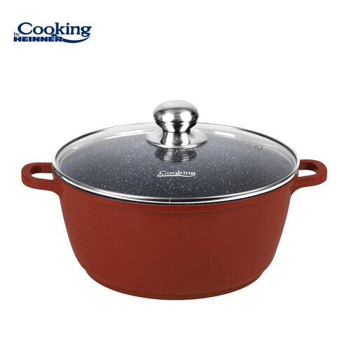 Cooking by Heinner Fazék fedővel, Calabria, 30x13.5 cm, 8 L, alumínium, színes