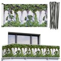 Folie paravan pentru balcon si gradina, Maximex, Balcony Screen, 500x85 cm, plastic, multicolor