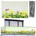 Folie paravan pentru balcon si gradina, Maximex, Butterfly, 500x85 cm, plastic, multicolor