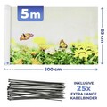 Folie paravan pentru balcon si gradina, Maximex, Butterfly, 500x85 cm, plastic, multicolor