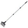 Sapa de gradina si cultivator 2 in 1 Maximex, Garden, 17x71 cm, otel, negru/gri