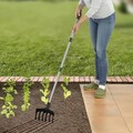 Sapa de gradina si cultivator 2 in 1 Maximex, Garden, 17x71 cm, otel, negru/gri