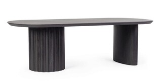 Negru, Masuta 130x65x40 cm