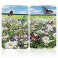 Set 2 protectii pentru aragaz Maximex, Summer, 52x30 cm, sticla, multicolor