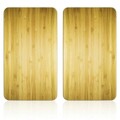 Set 2 protectii pentru aragaz Maximex, Wooden, 52x30 cm, sticla, multicolor