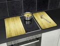 Set 2 protectii pentru aragaz Maximex, Wooden, 52x30 cm, sticla, multicolor