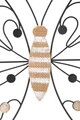 Decoratiune de perete Butterfly, Mauro Ferretti, 39.5 x 33.5 cm, fier/MDF, maro/negru