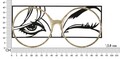 Decoratiune de perete Eyewear, Mauro Ferretti, 89.5 x 41.3 cm, fier, multicolor