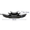 Dispozitiv de masaj pentru gat Maximex, Neck, 45x23x7.5-11 cm, plastic, negru