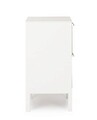 Comoda Charley, Bizzotto, 40 x 30 x 60 cm, MDF/paulownia/pin/otel, alb/natural