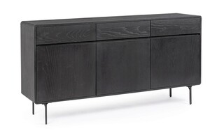 Negru, Bufet inferior 160x40x85.5 cm