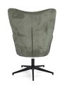 Fotoliu cu baza rotativa 360 Inas, Bizzotto, 69 x 72 x 106 cm, otel/poliester, verde