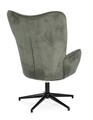 Fotoliu cu baza rotativa 360 Inas, Bizzotto, 69 x 72 x 106 cm, otel/poliester, verde