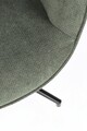 Fotoliu cu baza rotativa 360 Inas, Bizzotto, 69 x 72 x 106 cm, otel/poliester, verde