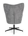 Fotoliu cu baza rotativa 360 Inas, Bizzotto, 69 x 72 x 106 cm, otel/poliester, gri