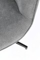 Fotoliu cu baza rotativa 360 Inas, Bizzotto, 69 x 72 x 106 cm, otel/poliester, gri