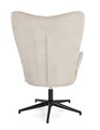 Fotoliu cu baza rotativa 360 Inas, Bizzotto, 69 x 72 x 106 cm, otel/poliester, bej