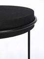 Set 2 masute de cafea Ketaki, Bizzotto, Ø48 x 40.5 cm, otel, blat cu finisaj mat antichizat, galben mustar/negru