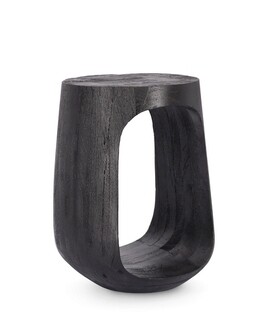 Negru, Masuta Ø33 x 45 cm
