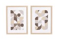 Set 2 tablouri decorative Sherley 631, Bizzotto, 30 x 40 cm, hartie imprimata/sticla/MDF