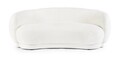 Canapea 2 locuri Tecla, Bizzotto, 191 x 93 x 73 cm, placaj/poliester Boucle, alb