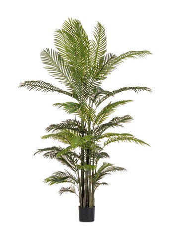 Planta artificiala in ghiveci Kenzia, Bizzotto, Ø150 x 210 cm, 33 frunze, frunze de arbore de cauciuc