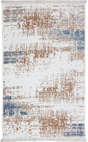 Covor Eko rezistent, NK 01 - Beige, Blue, 100% poliester,  115 x 180 cm