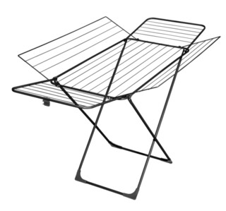 Negru, Uscator 183x96x99 cm