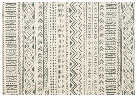 Covor Eko rezistent, PM 02 - Beige, Green, 55% poliester, 45% bumbac,  120 x 180 cm