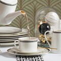 Set de cafea/ceai 12 piese, Art Deco, Ambition, portelan, multicolor