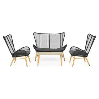 Natur;Negru;Gri, Set 4 piese