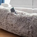 Perna de podea pentru relaxare Human Dog Bed XXL, InnovaGoods, 190 x 140 x 25 cm, poliester, gri