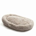 Perna de podea pentru relaxare Human Dog Bed XXL, InnovaGoods, 190 x 140 x 25 cm, poliester, bej