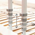 Maner de siguranta pentru pat Beddaid, InnovaGoods, 31.6 x 44.5 x 45-55 cm, 5 niveluri de inaltime, gri/alb