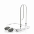 Maner de siguranta pentru pat Beddaid, InnovaGoods, 31.6 x 44.5 x 45-55 cm, 5 niveluri de inaltime, gri/alb
