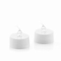 Set 12 lumanari LED tip pastile, Tealight Romandle, InnovaGoods, cu baterii, 70-75 h, Ø3.7 x 3.5 cm, alb