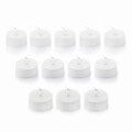 Set 12 lumanari LED tip pastile, Tealight Romandle, InnovaGoods, cu baterii, 70-75 h, Ø3.7 x 3.5 cm, alb