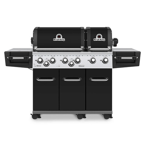 Gratar REGAL XL Broil King, 193x63x125 cm, inox/fonta, negru