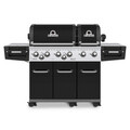 Gratar REGAL XL Broil King, 193x63x125 cm, inox/fonta, negru