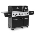 Gratar REGAL XL Broil King, 193x63x125 cm, inox/fonta, negru