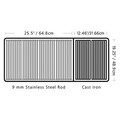Gratar REGAL XL Broil King, 193x63x125 cm, inox/fonta, negru
