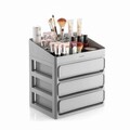 Organizator de produse cosmetice / organizator birou Makeser, InnovaGoods, 29 x 19.5 x 26 cm, polipropilena, gri