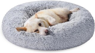 Gri deschis, Pat pentru caini Ø80 cm